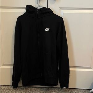 Nike Black Hoodie with White Logo